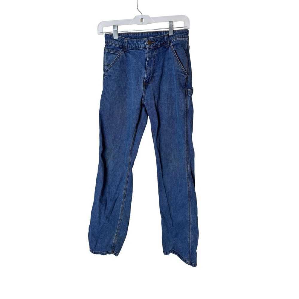 Carhartt Jeans Kids 14 Blue Straight‎ Leg Carpenter Utility Denim Work Pants